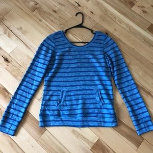 Long Sleeve blue striped top